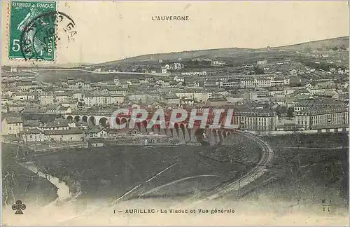 Cartes postales Aurillac L'Auvergne Le Viaduc et Vue Generale
