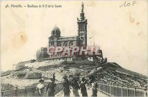 Cartes postales Marseille Basilique de N D de la Garde