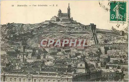 Cartes postales Marseille Vue Generale