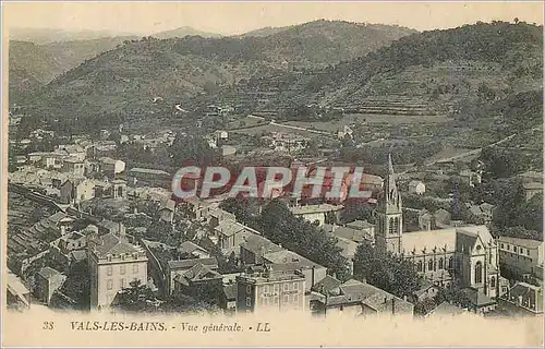 Cartes postales Vals les Bains Vue Generale