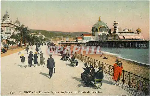 Cartes postales Nice La Promenade des Anglais le Palais de la Jetee