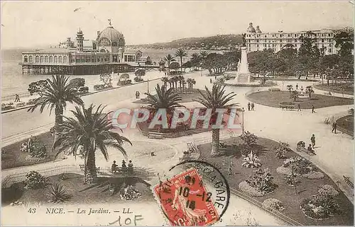 Cartes postales Nice Les Jardins