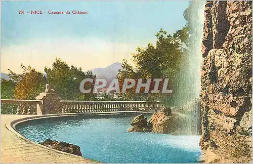 Cartes postales Nice Cascade du Chateau