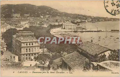 Ansichtskarte AK Cannes Panorama pris du Mont Chevalier