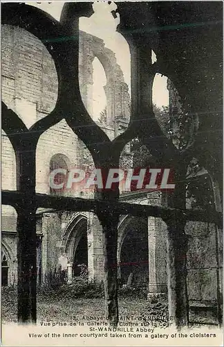 Cartes postales Abbaye de Saint Wandrille Vue prise de la Galerie du Cloitre