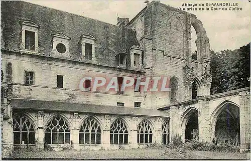 Cartes postales Abbaye de Saint Wandrille Vue prise de la Cloitre