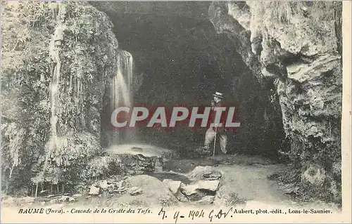 Cartes postales Baume (Jura) Cascade de la Grotte des Tufs