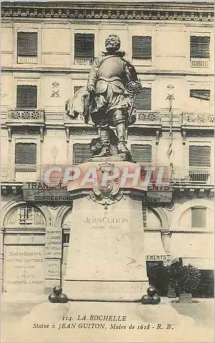 Cartes postales La Rochelle Statue a Jean Guiton