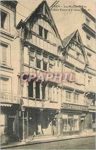 Ansichtskarte AK Caen Les Maisons des Bois Rue Saint Pierre (XVe Siecle)