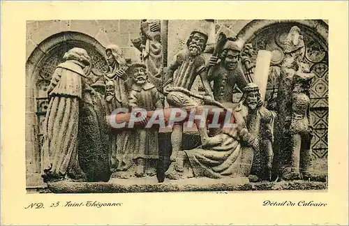 Cartes postales Saint Thegonnec Detail du Calvaire