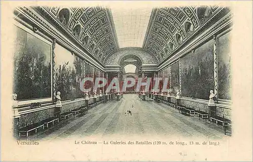 Cartes postales Versailles Le Chateau La Galeries des Batailles (120 m de long)