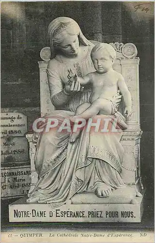 Cartes postales Quimper La Cathedrale Notre Dame d'Esperance