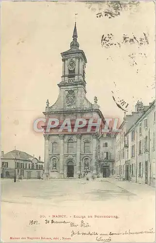 Ansichtskarte AK Nancy Eglise du Bonsecours (carte 1900)