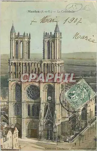Cartes postales Mantes (S et O) La Cathedrale