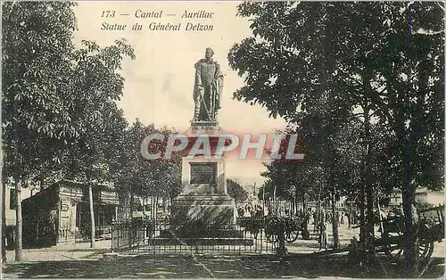 Ansichtskarte AK Cantal Aurillac Statue du General Delzon