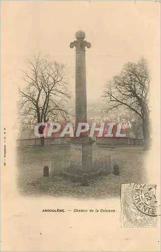 Ansichtskarte AK Angouleme Chemin de la Colonne (carte 1900)