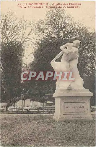 Cartes postales La Rochelle Jardin des Plantes Hero et Leandre Groupe de P Laurent