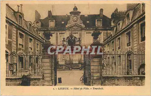Cartes postales Lisieux Hotel de Ville Townball