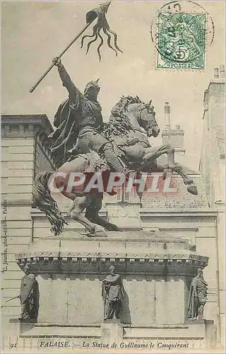 Cartes postales Falaise La Statue de Guillaume le Conquerant