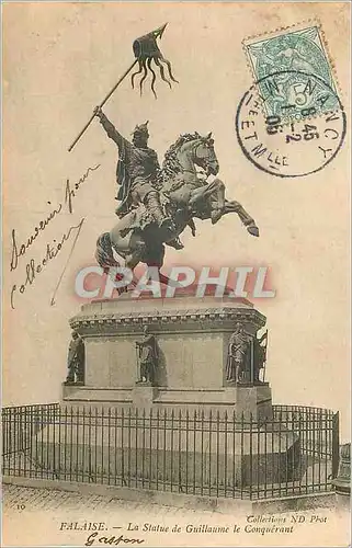 Ansichtskarte AK Falaise La Statue de Guillaume le Conquerant