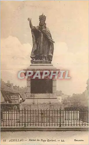 Cartes postales Aurillac Statue du Pape Gerbert