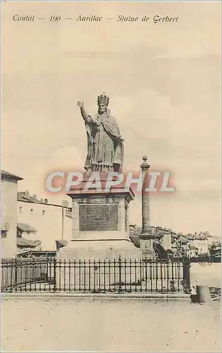 Cartes postales Cantal Aurillac Statue de Gerbert