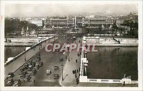 Moderne Karte Paris en Flanant Vue Generale de la Place de la Concorde