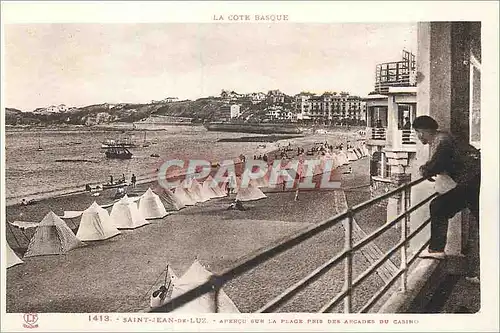Cartes postales Saint Jean de Luz Apercu sur la place prise des Arcades du Casino