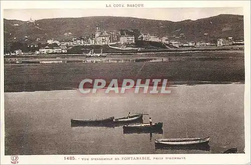 Ansichtskarte AK Vue d'Ensemble de Fontarabie prise d'Hendaye La Cote Basque