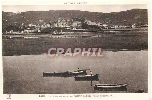 Cartes postales Vue d'Ensemble de Fontarabie prise d'Hendaye La Cote Basque