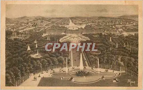 Cartes postales Les Petits Tableaux de Versailles Le Chateau et les Jardin de Versailles
