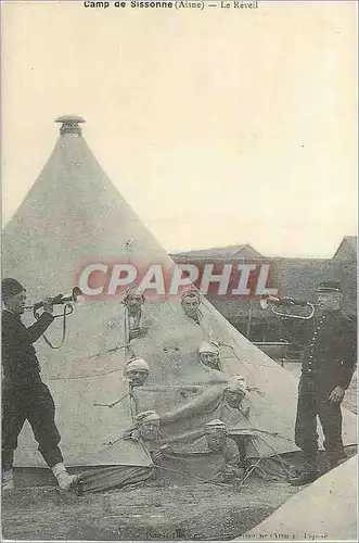 Cartes postales moderne Camp de Sissonne (Aisne) Le Reveil Militaria