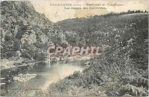 Cartes postales Gargilesse (Indre) Environs de Gargilesse Les Gorges des Couvielles