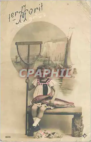 Cartes postales 1er Avril Bateau Peche