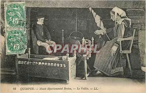 Cartes postales Quimper Musee Departement Breton La Veillee