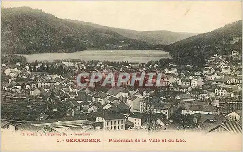 Ansichtskarte AK Gerardmer Panorama de la Ville et du Lac