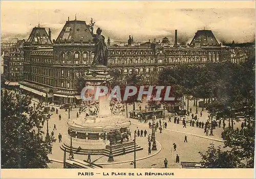 Ansichtskarte AK Paris La Place de la Repubique