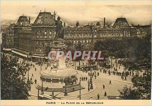 Cartes postales Paris La Place de la Repubique