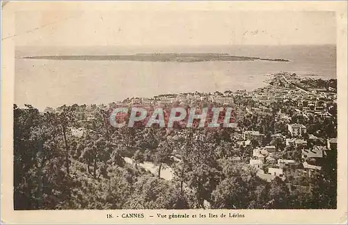 Cartes postales Cannes Vue Generale et les Iles de Lerins