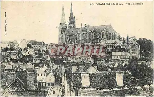 Cartes postales Chartres (E et L) Vue d'Ensemble