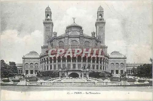 Cartes postales Paris Le Trocadero