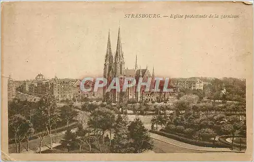 Ansichtskarte AK Strasbourg Eglise Prosestante de la Garnison