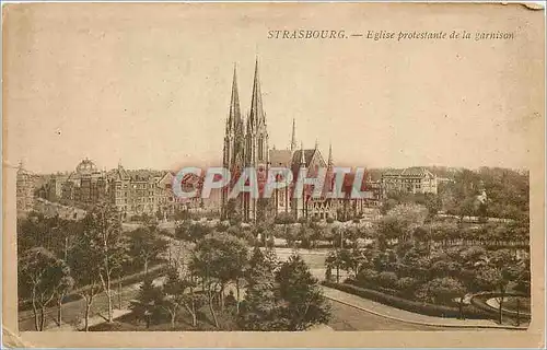 Cartes postales Strasbourg Eglise Prosestante de la Garnison