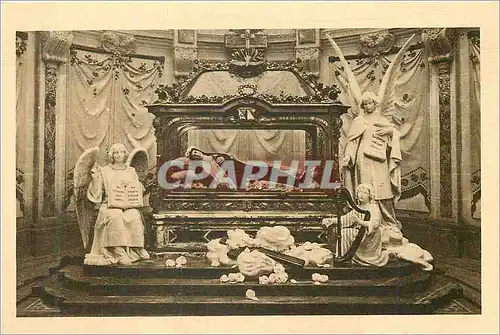 Cartes postales Chasse de Sainte Therese de l'Enfant Jesus Les Anges de Marbre Preconisent la Voie d'Enfance Spi