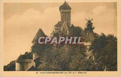 Cartes postales Haut Koenigsbourg (alt 757 m) Cote Est