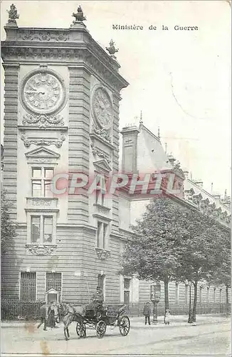 Cartes postales Ministere de la Guerre Paris