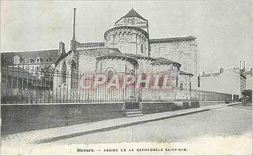 Cartes postales Nevers Abside de la Cathedrale Saint Cyr