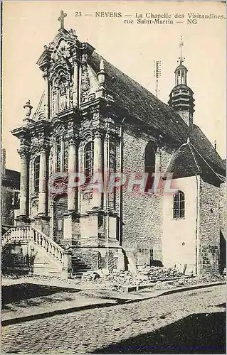 Cartes postales Nevers La Chapelle des Visitandines rue Saint Martin