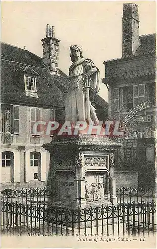 Cartes postales Bourges Statue de Jacques Coeur