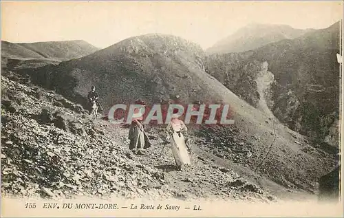 Cartes postales Env du Mont Dore La Route de Sancy